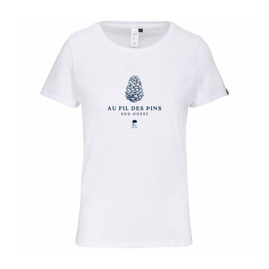 🇫🇷 Tee-shirt français femme Pomme de pin