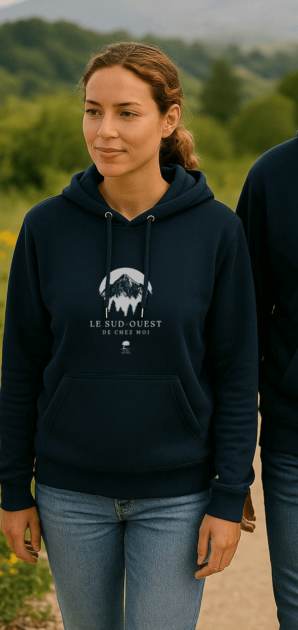 Sweat à capuche Pyrénées - Au Fil des Pins