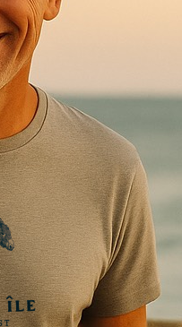Tee-shirt Coton Bio Homme Île-de-Ré – Mode Durable et Confort