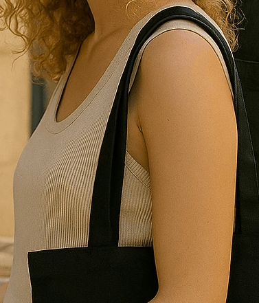 Tote bag noir Au Fil des Pins - Au Fil des Pins