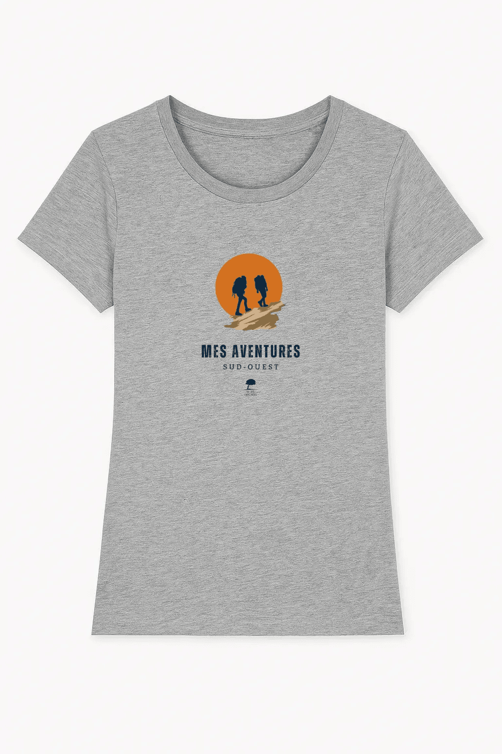 Tee-shirt Femme Éco-Responsable "Aventures" – Coton Bio
