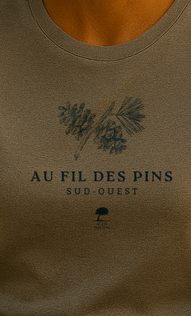 Tee-shirt Femme Éco-Responsable "Ambiance Forestière" – Coton Bio