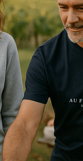 Tee-shirt Bio Homme Pomme de Pin – Mode Éco-Responsable - Au Fil des Pins