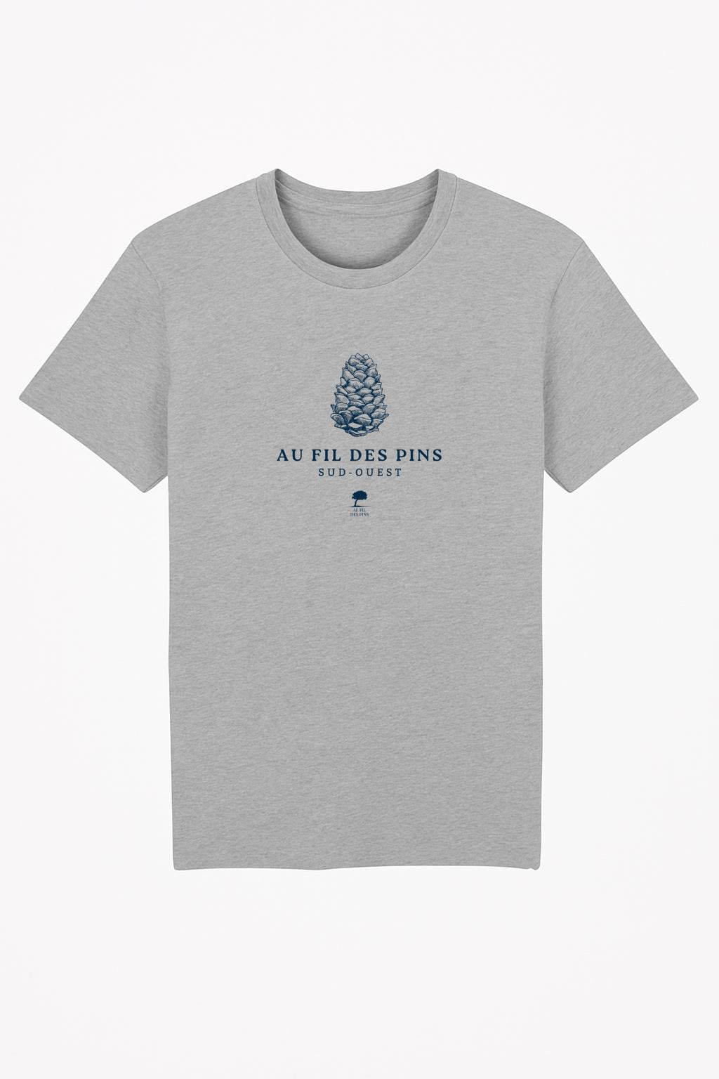 Tee-shirt Bio Homme Pomme de Pin – Mode Éco-Responsable - Au Fil des Pins