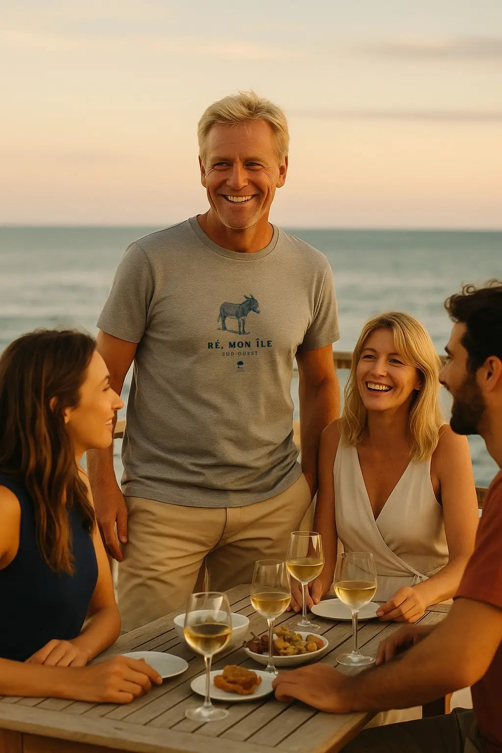Tee-shirt Coton Bio Homme Île-de-Ré – Mode Durable et Confort