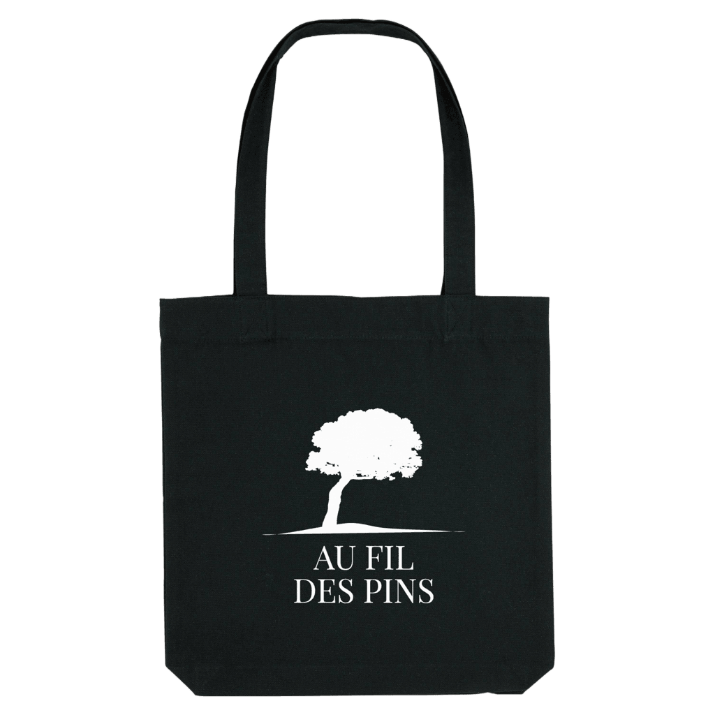 Tote bag noir Au Fil des Pins - Au Fil des Pins