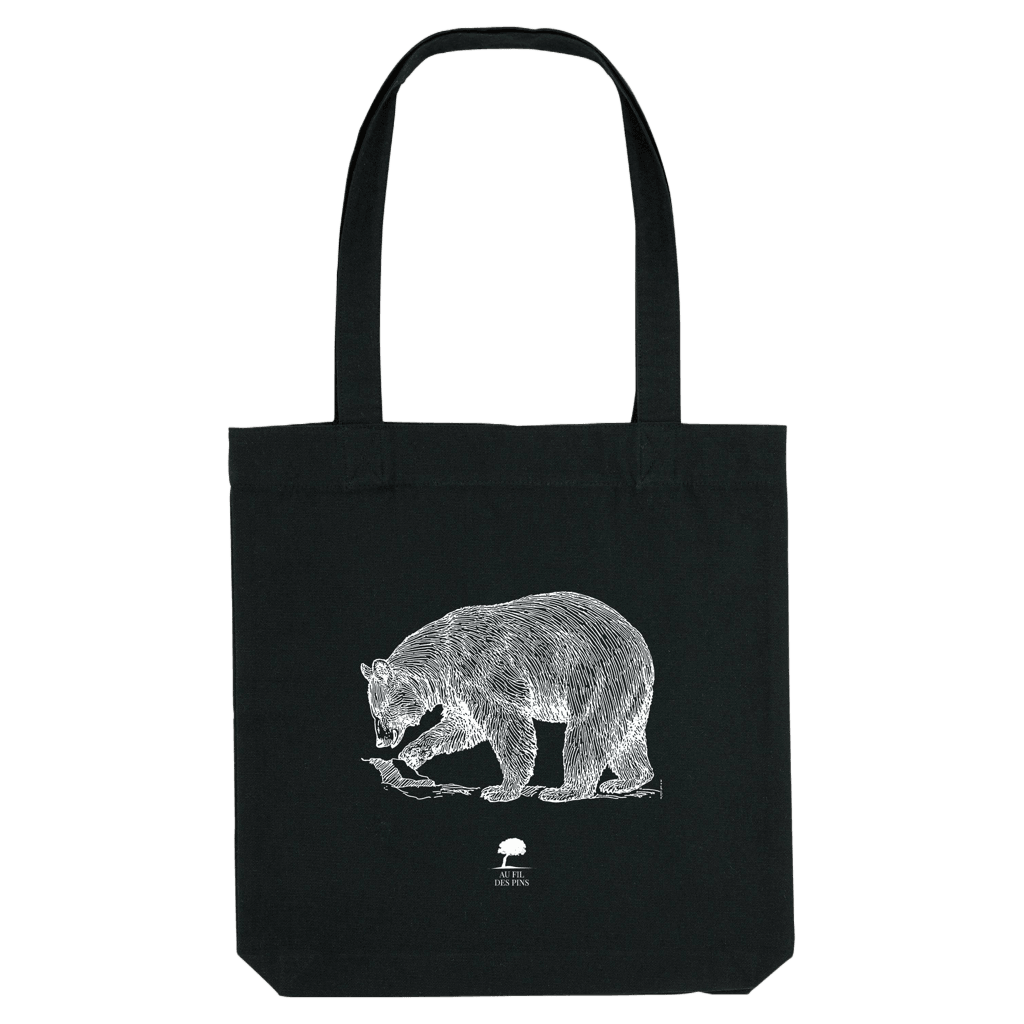 Tote Bag Ours – Sac Éco-Responsable - Au Fil des Pins