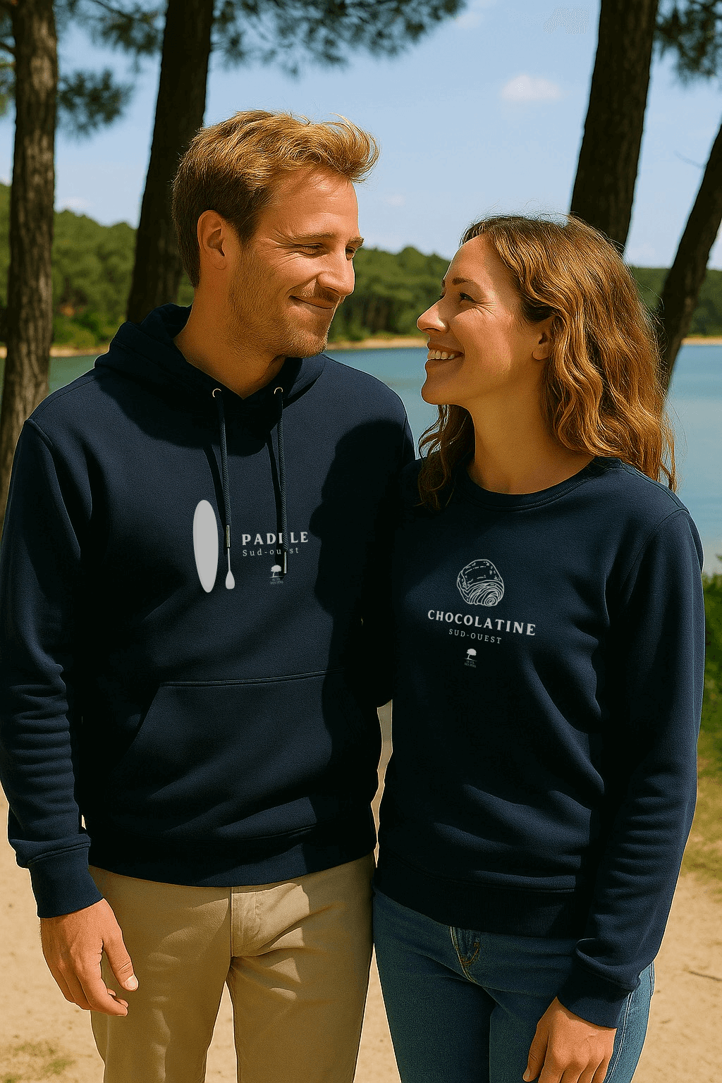 Sweat éco-responsable Chocolatine - Au Fil des Pins