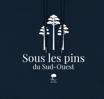 Sweat à capuche éthique Sous les Pins