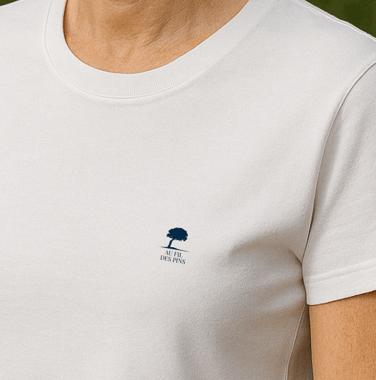 🇫🇷 Tee-shirt français femme Logo - Au Fil des Pins