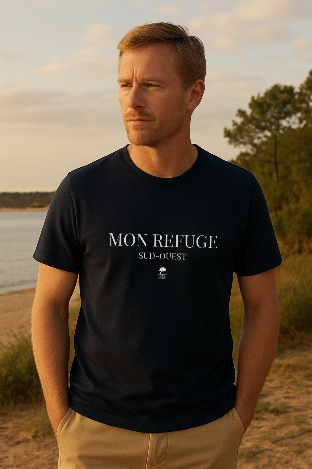 Tee-shirt éco-responsable homme Mon refuge