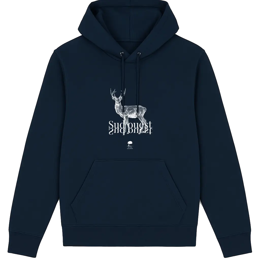 Sweat à capuche éthique Cerf