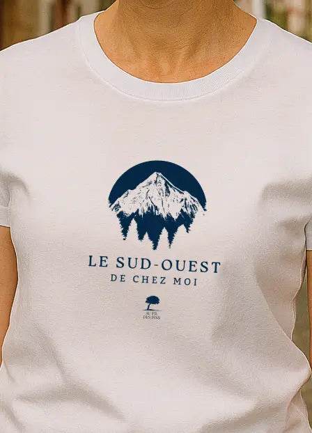 🇫🇷 Tee-shirt français femme Pyrénées - Au Fil des Pins