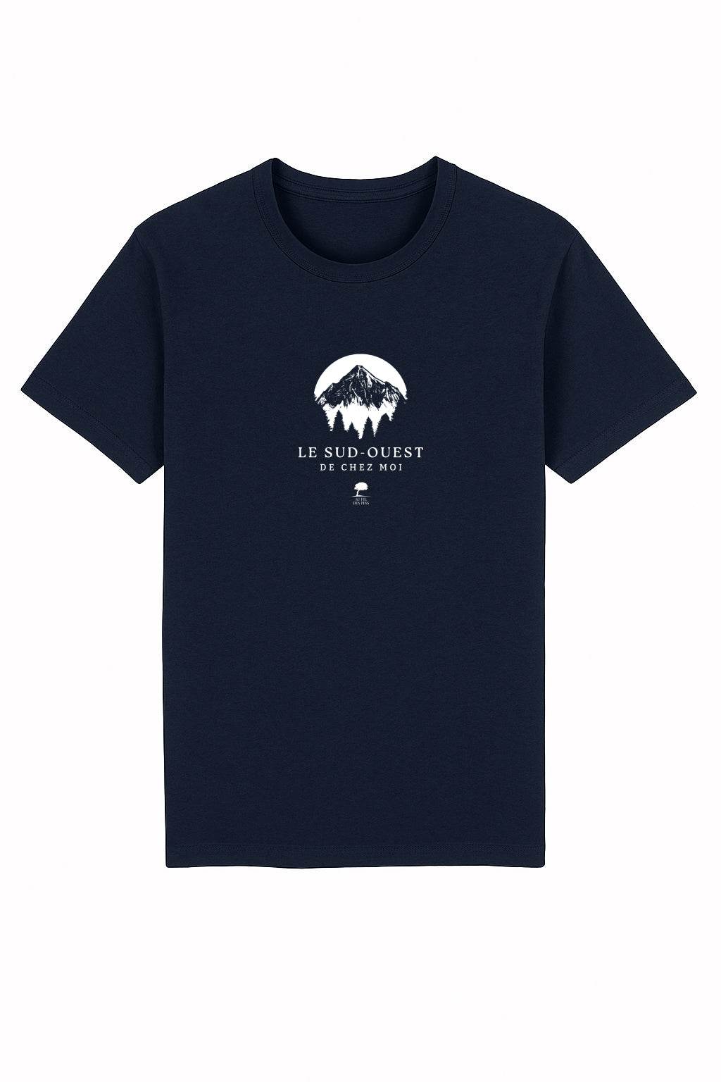Tee-shirt Coton Bio Homme Pyrénées – Mode Éthique et Confort - Au Fil des Pins