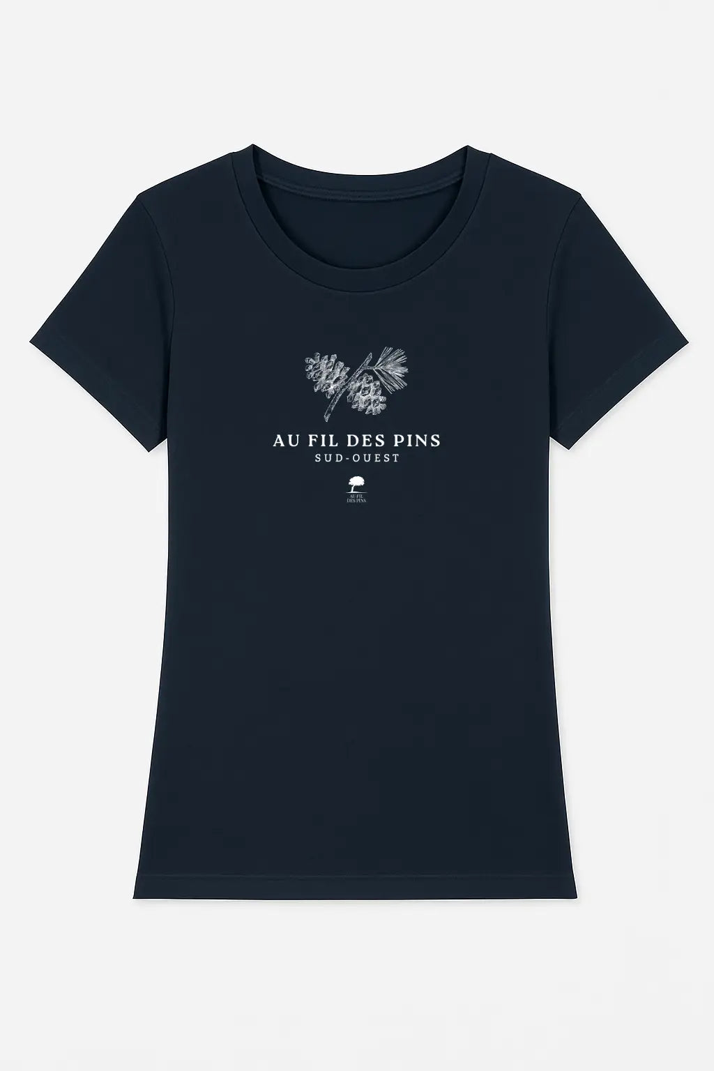 Tee-shirt Femme Éco-Responsable "Ambiance Forestière" – Coton Bio