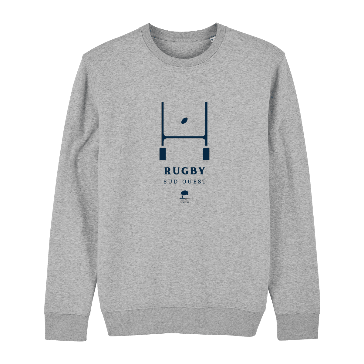 vêtements rugby sweat gris