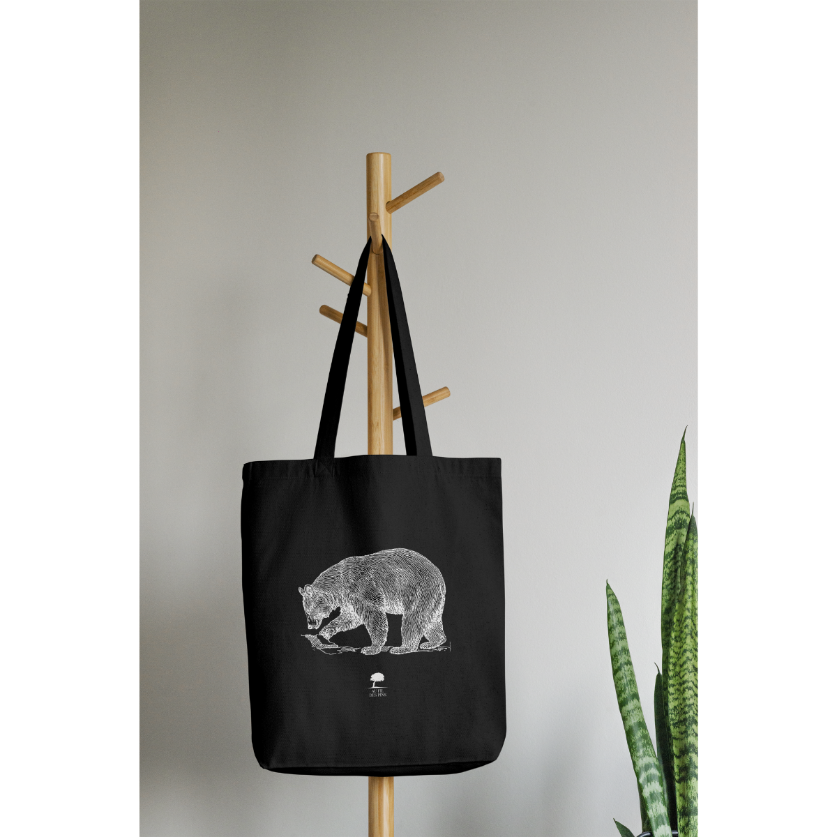 Tote bag coton Ours