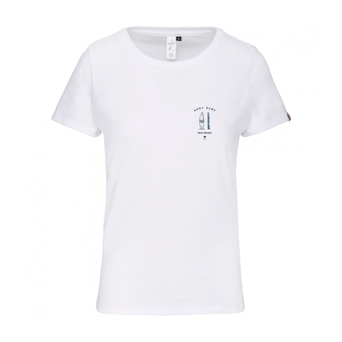 🇫🇷 Tee-shirt français femme Spot Surf poche