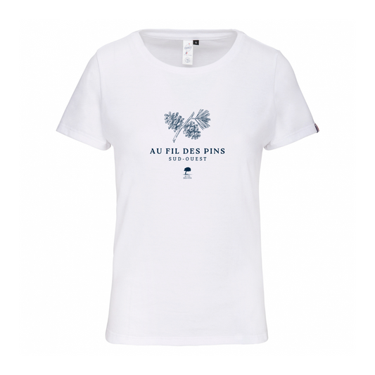 🇫🇷 Tee-shirt français femme Branche de pin
