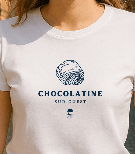 🇫🇷 Tee-shirt français femme Chocolatine - Au Fil des Pins