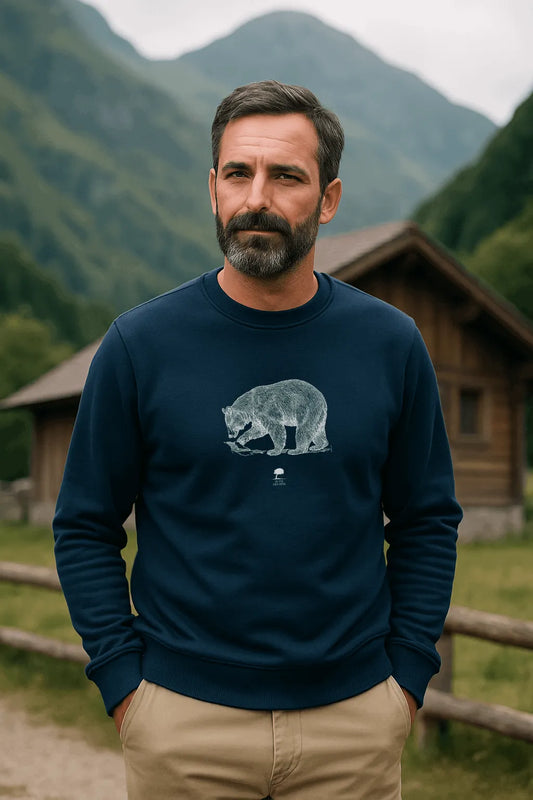 Sweat Ours éco-responsable - Au Fil des Pins
