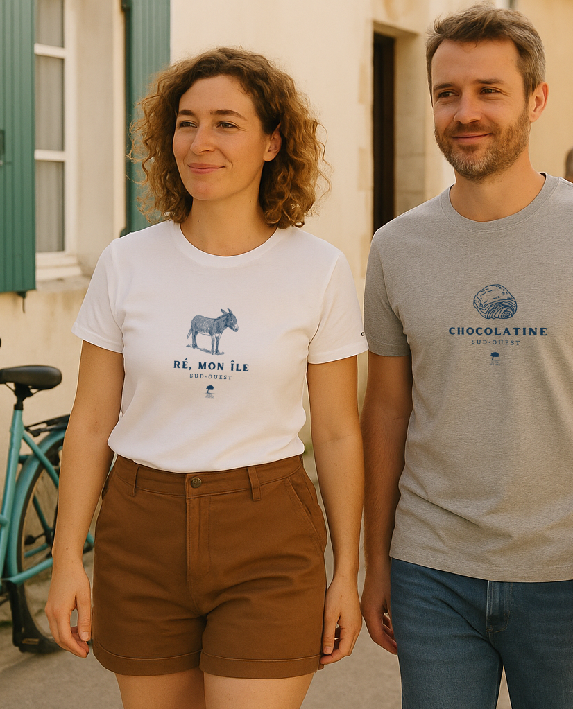 🇫🇷 Tee-shirt français femme Ile-de-Ré
