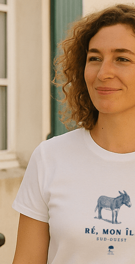 🇫🇷 Tee-shirt français femme Ile-de-Ré - Au Fil des Pins