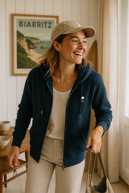 Sweat à capuche zippé Au Fil des Pins-basic-Au Fil des Pins-AU FIL DES PINS