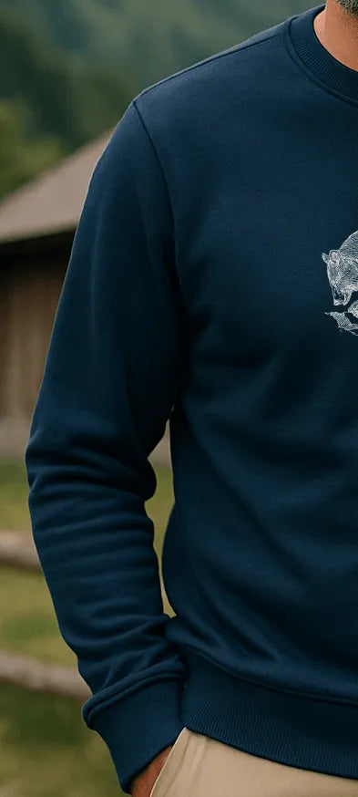 Sweat Ours éco-responsable - Au Fil des Pins