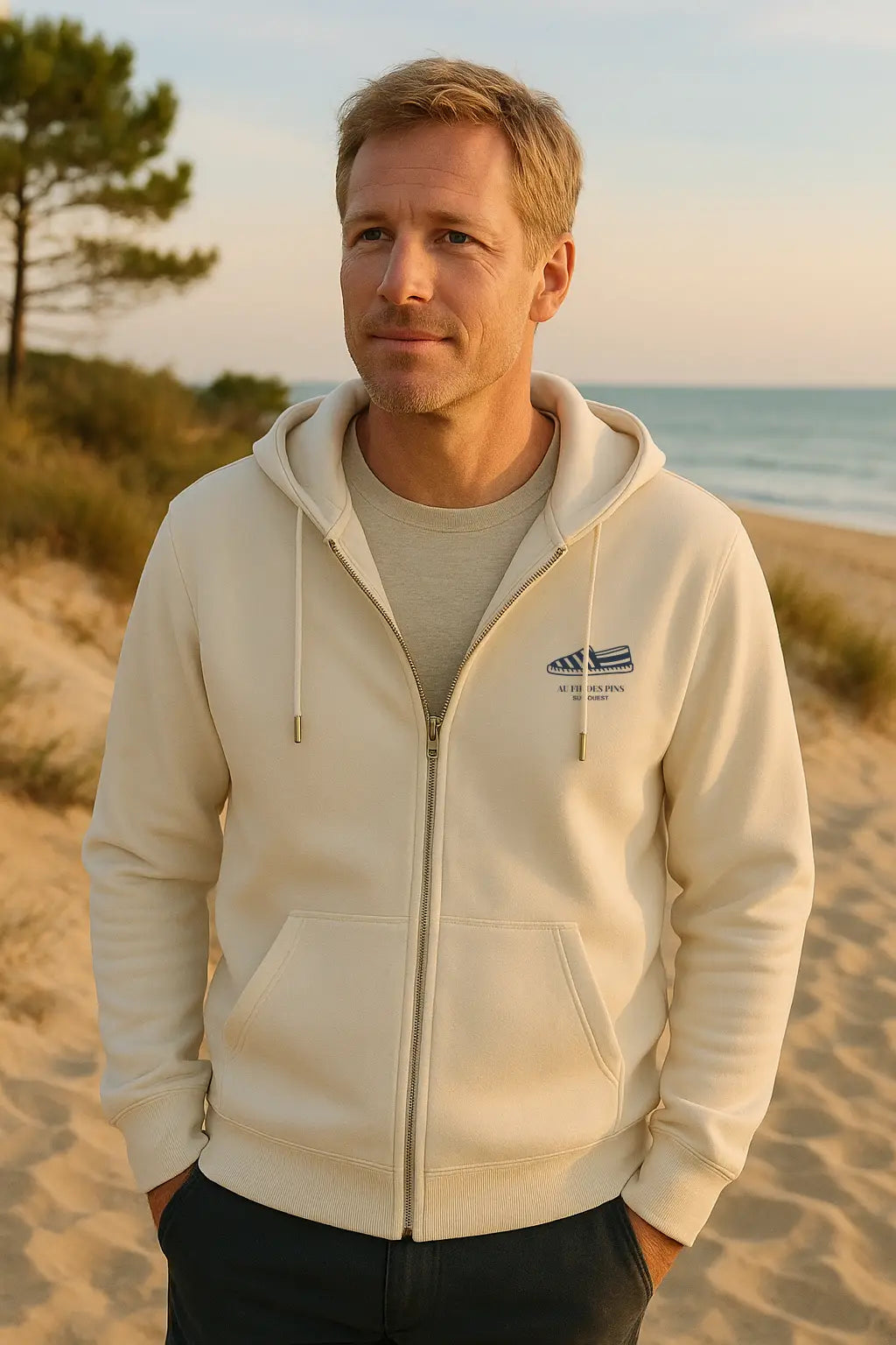 Sweat à capuche zippé Espadrille-basic-Au Fil des Pins-AU FIL DES PINS