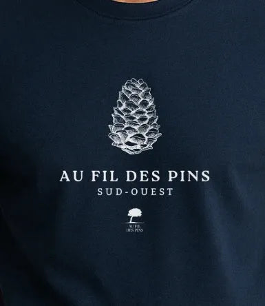 Tee-shirt Bio Homme Pomme de Pin – Mode Éco-Responsable