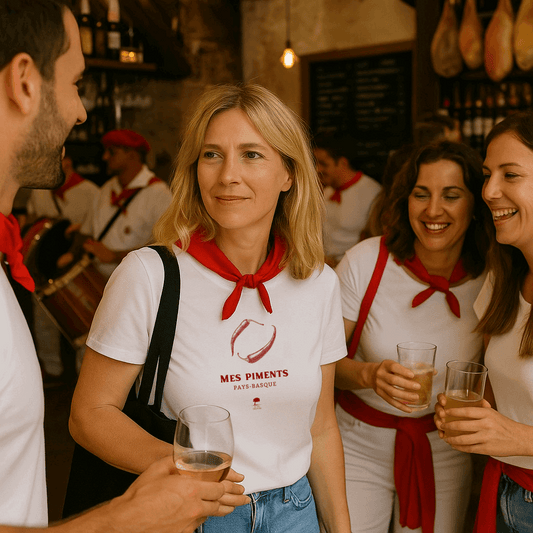 🇫🇷 Tee-shirt français femme Piments - Au Fil des Pins