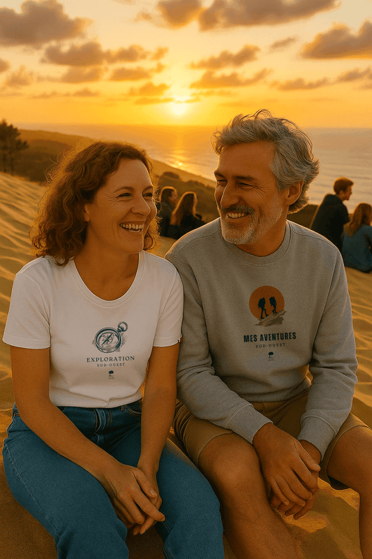 🇫🇷 Tee-shirt français femme Boussole - Au Fil des Pins