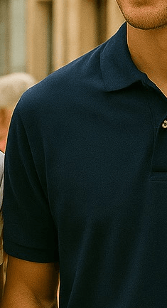 Polo homme Branche de pin - Au Fil des Pins