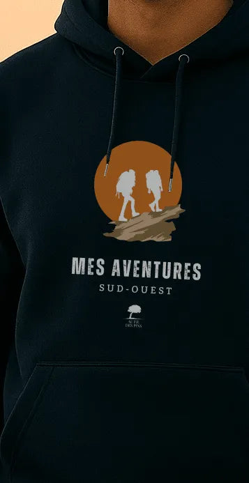 Sweat à capuche Aventures - Au Fil des Pins