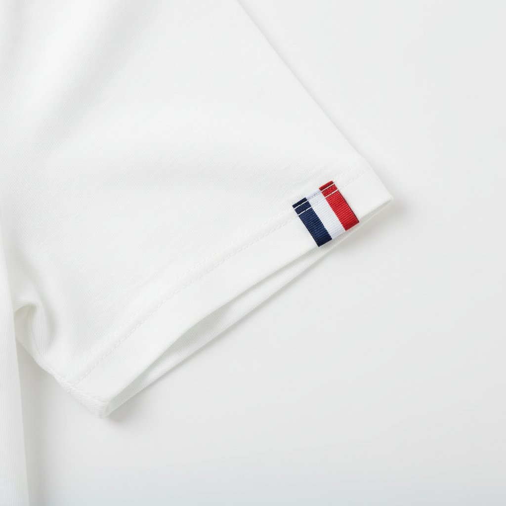 Finitions et coutures t-shirt coton bio fabrication française