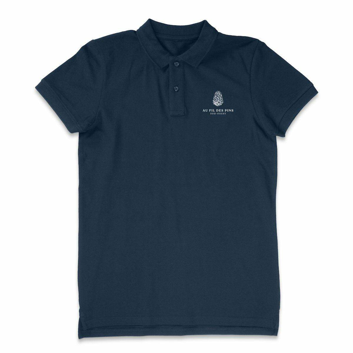 Polo homme Pomme de pin - Au Fil des Pins