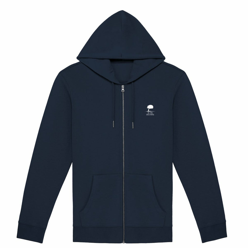Sweat à capuche zippé Au Fil des Pins-basic-Au Fil des Pins-AU FIL DES PINS