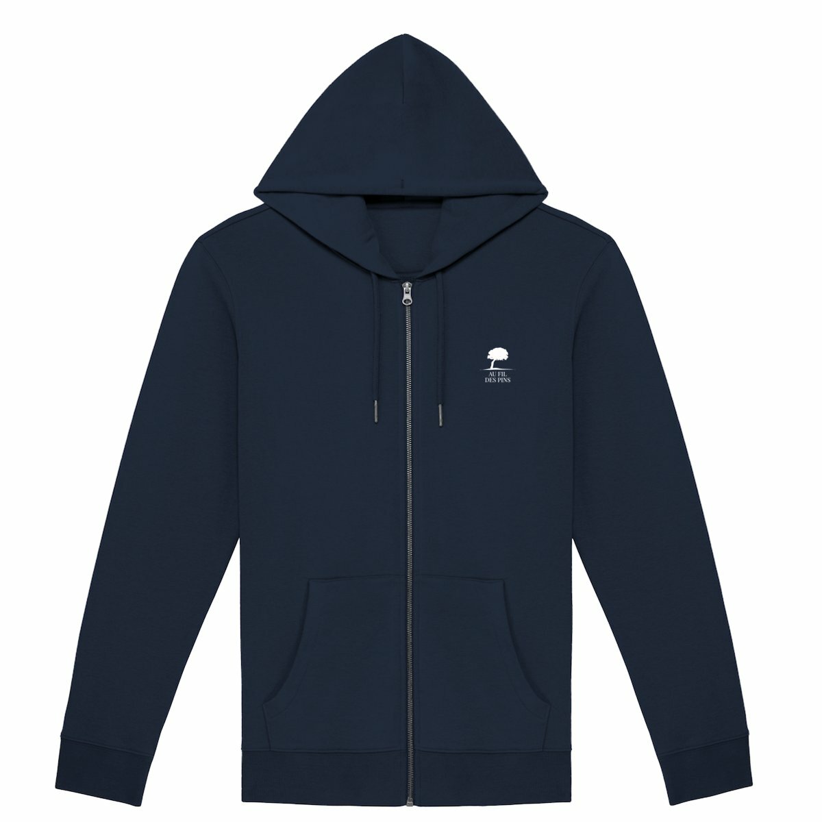 Sweat à capuche zippé Au Fil des Pins-basic-Au Fil des Pins-AU FIL DES PINS