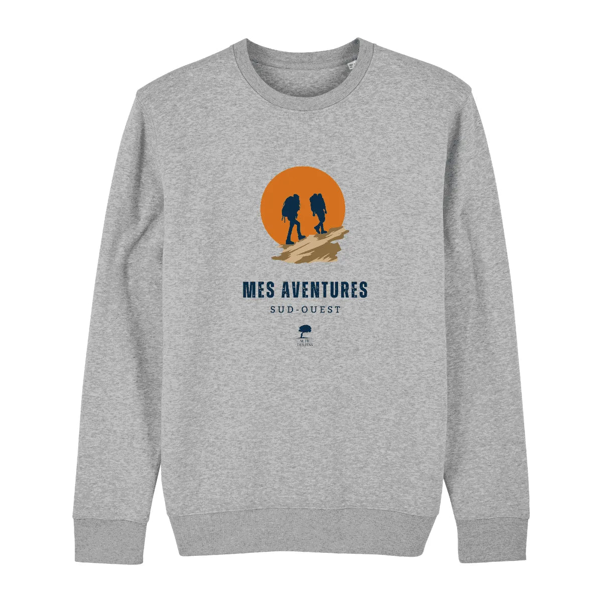 Sweat éco-responsable Aventures - Au Fil des Pins