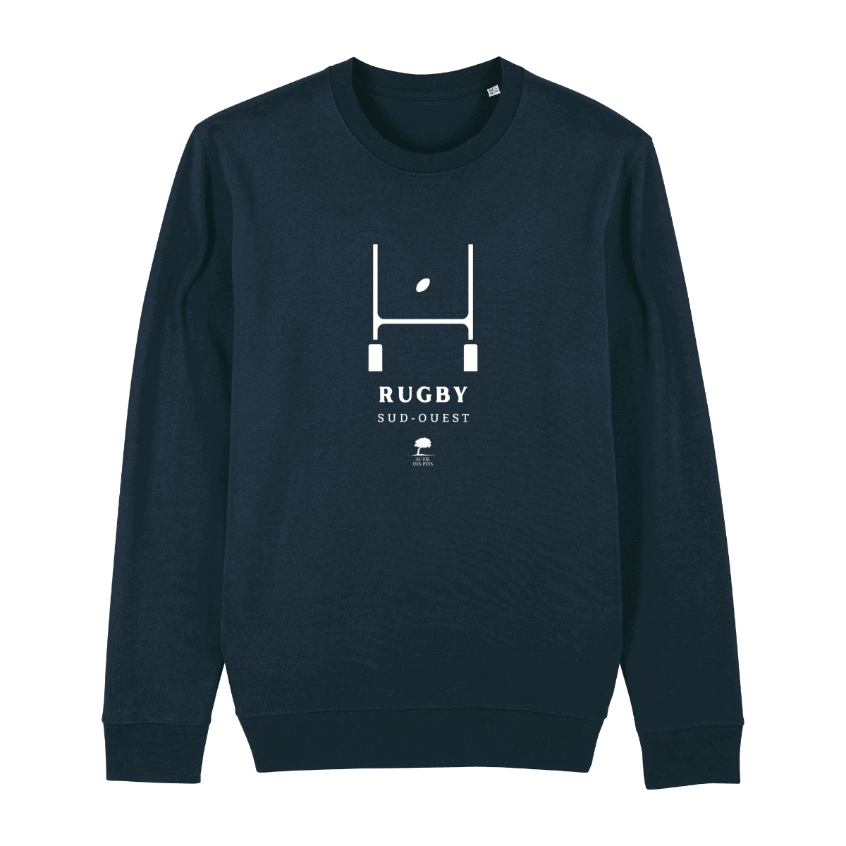 Sweat éco-responsable Rugby - Au Fil des Pins - 