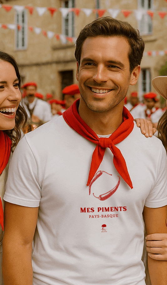 🇫🇷 Tee-shirt français homme Piments - Au Fil des Pins