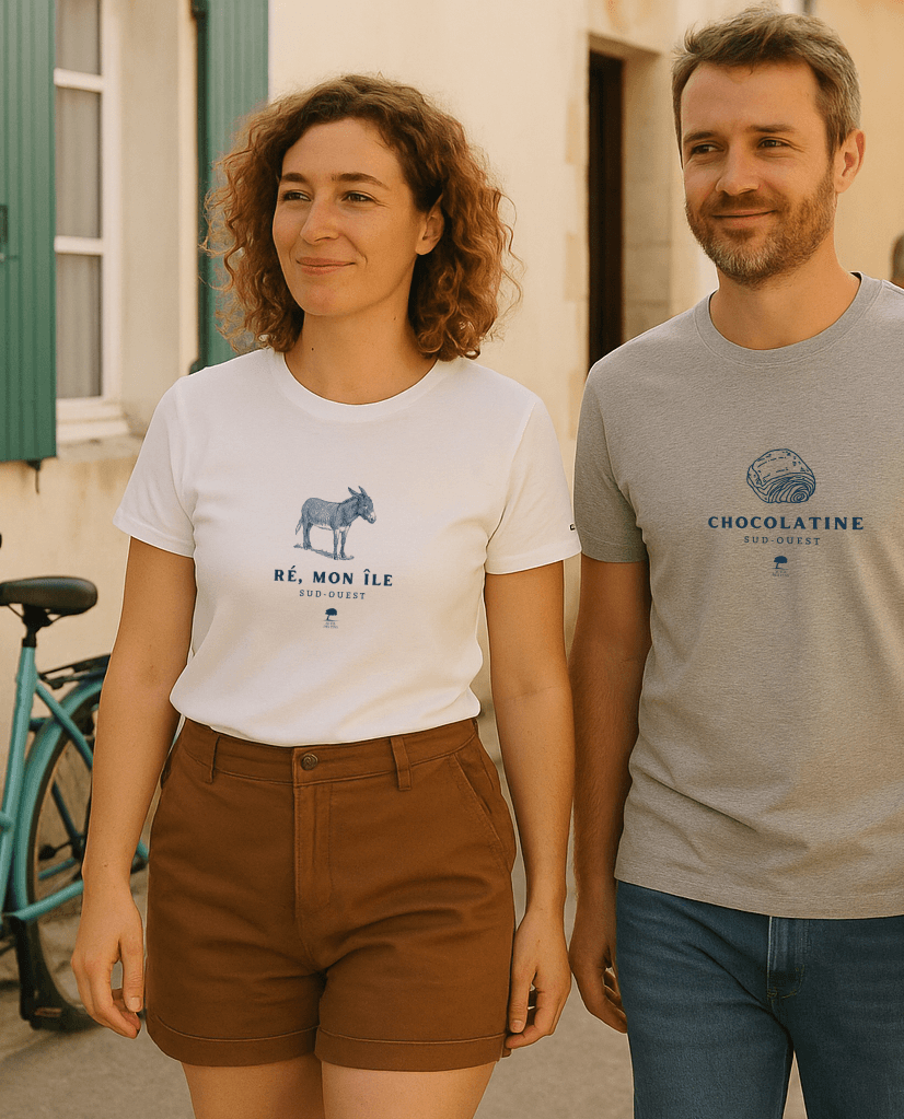 🇫🇷 Tee-shirt français femme Ile-de-Ré - Au Fil des Pins