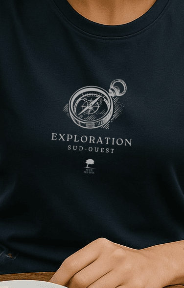 T-shirt femme coton bio – Éthique & local – Sud-Ouest-Exploration - Au Fil des Pins