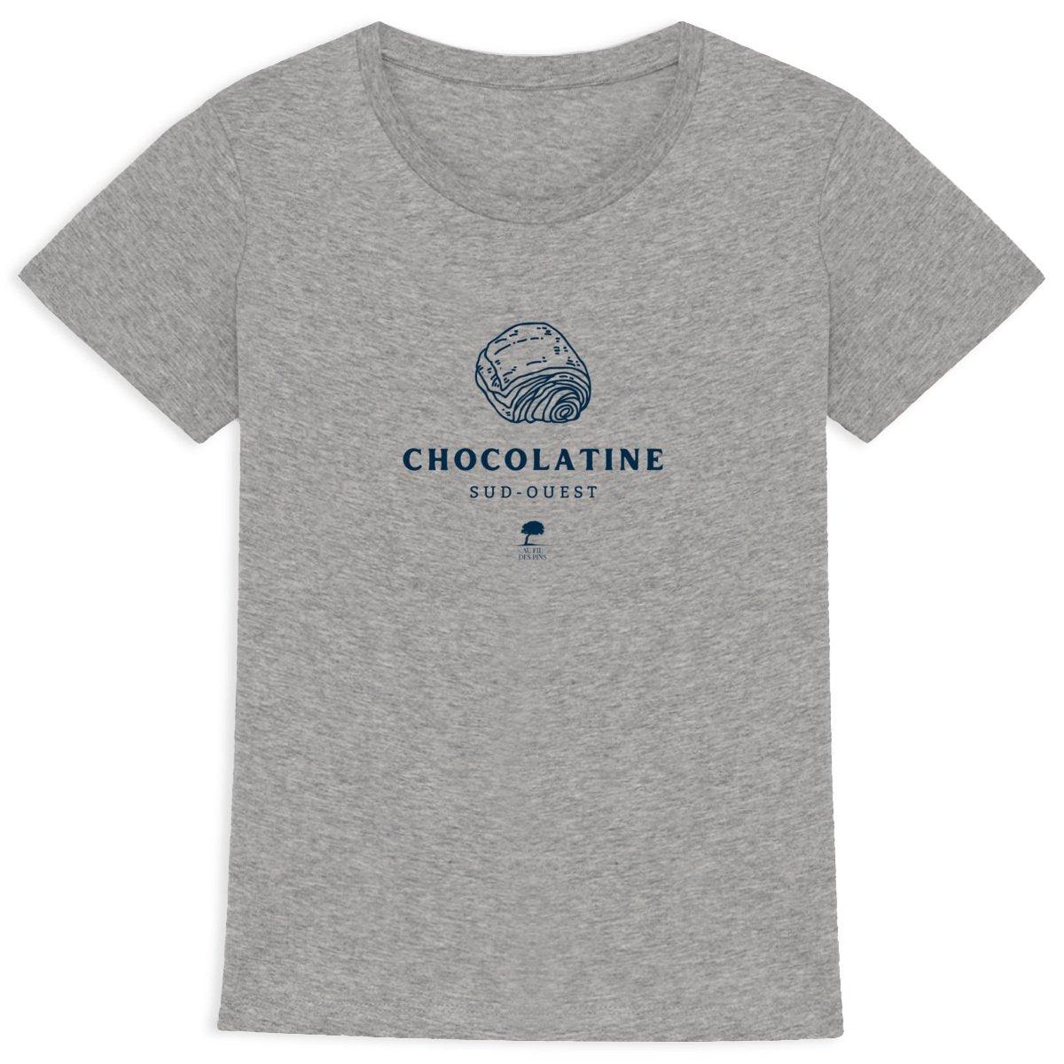 Tee-shirt Chocolatine femme Coton bio - Au Fil des Pins - 