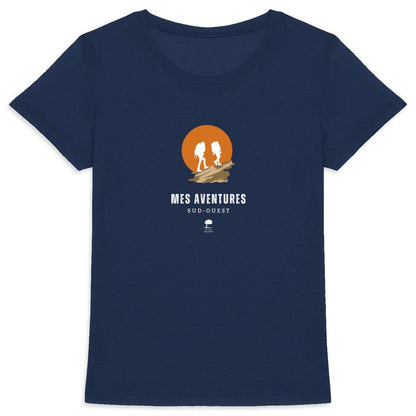 Tee-shirt éco-responsable femme Aventures - Au Fil des Pins - 