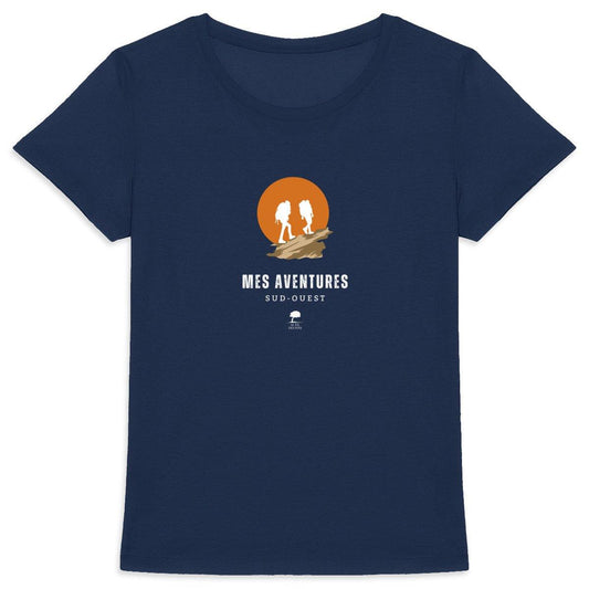 Tee-shirt éco-responsable femme Aventures - Au Fil des Pins - 