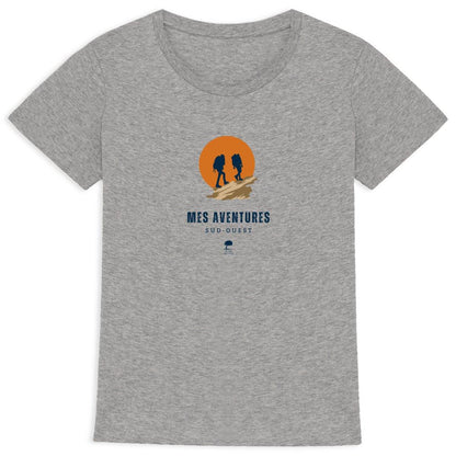 Tee-shirt éco-responsable femme Aventures - Au Fil des Pins - 