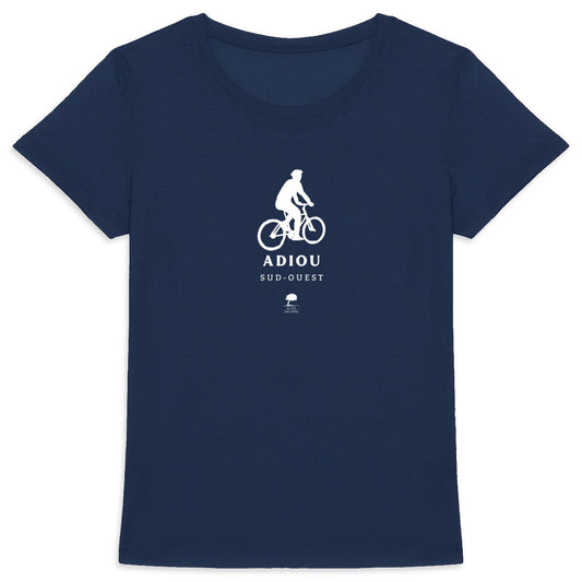 Tee-shirt éco-responsable femme Cycliste landais - Au Fil des Pins - 