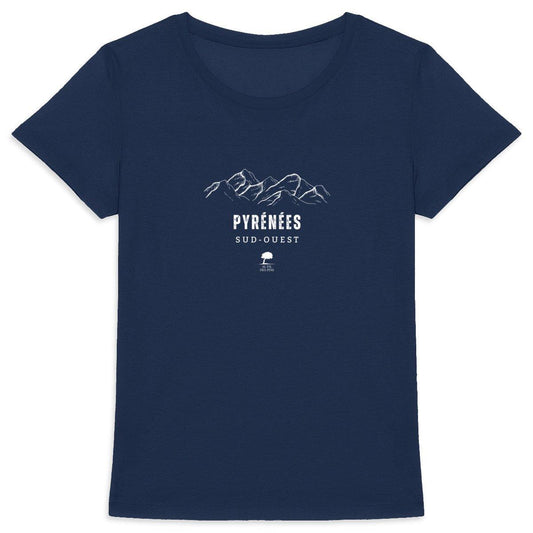 Tee-shirt éco-responsable femme Montagnes - Au Fil des Pins - 